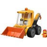 LEGO City 60483 Veicoli – Ruspa da Cantiere Giocattolo - Mini Escavatore con Minifigure Junior di Operaio - Regalini Fine Festa