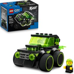 LEGO City 60484 Veicoli – Auto da Corsa da Gioco - Mini Macchina Giocattolo con Minifigure Junior del Pilota- Regalini Fine Fes
