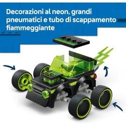 LEGO City 60484 Veicoli – Auto da Corsa da Gioco - Mini Macchina Giocattolo con Minifigure Junior del Pilota- Regalini Fine Fes