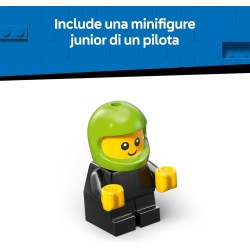 LEGO City 60484 Veicoli – Auto da Corsa da Gioco - Mini Macchina Giocattolo con Minifigure Junior del Pilota- Regalini Fine Fes
