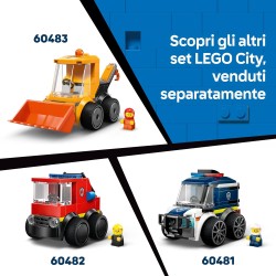 LEGO City 60484 Veicoli – Auto da Corsa da Gioco - Mini Macchina Giocattolo con Minifigure Junior del Pilota- Regalini Fine Fes