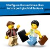 LEGO City 60487 Taxi Giallo - Macchina Giocattolo EV - Modello di Auto con 2 Minifigure e Tetto Rimovibile - Set per Sviluppare