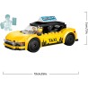 LEGO City 60487 Taxi Giallo - Macchina Giocattolo EV - Modello di Auto con 2 Minifigure e Tetto Rimovibile - Set per Sviluppare