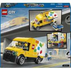 LEGO City 60500 Furgone Giocattolo - Veicolo da Costruire - Modello di Camion per Consegne con 2 Minifigure, Carrello e Accesso