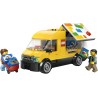 LEGO City 60500 Furgone Giocattolo - Veicolo da Costruire - Modello di Camion per Consegne con 2 Minifigure, Carrello e Accesso