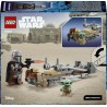 LEGO Star Wars 75436 Speeder Bike del Mandaloriano e di Grogu - Giocattolo con Figura di Grogu e Minifigure di Din Djarin con B