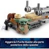 LEGO Star Wars 75436 Speeder Bike del Mandaloriano e di Grogu - Giocattolo con Figura di Grogu e Minifigure di Din Djarin con B