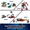 LEGO Star Wars 75436 Speeder Bike del Mandaloriano e di Grogu - Giocattolo con Figura di Grogu e Minifigure di Din Djarin con B