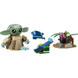 LEGO Star Wars 75443 La Casa di Grogu - Giocattolo da Costruire con Personaggio Grogu, Rana Sorgan, Catapulta e Biscotti Blu - 