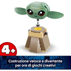 LEGO Star Wars 75443 La Casa di Grogu - Giocattolo da Costruire con Personaggio Grogu, Rana Sorgan, Catapulta e Biscotti Blu - 