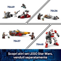 LEGO Star Wars 75443 La Casa di Grogu - Giocattolo da Costruire con Personaggio Grogu, Rana Sorgan, Catapulta e Biscotti Blu - 