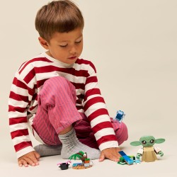 LEGO Star Wars 75443 La Casa di Grogu - Giocattolo da Costruire con Personaggio Grogu, Rana Sorgan, Catapulta e Biscotti Blu - 