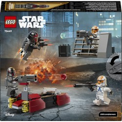 LEGO Star Wars 75449 Battle Pack Assedio di Mandalore - Gioco d Azione con 2 Minifigure Mandaloriane e 2 Clone Trooper oltre a 
