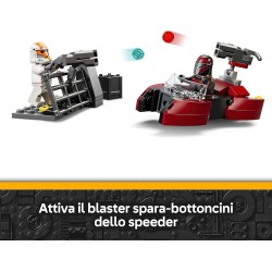 LEGO Star Wars 75449 Battle Pack Assedio di Mandalore - Gioco d Azione con 2 Minifigure Mandaloriane e 2 Clone Trooper oltre a 