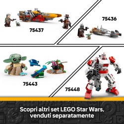 LEGO Star Wars 75449 Battle Pack Assedio di Mandalore - Gioco d Azione con 2 Minifigure Mandaloriane e 2 Clone Trooper oltre a 