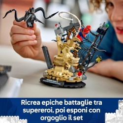 LEGO | 76334 Marvel Battaglia Epica: Spider-Man vs. Sandman - Giocattolo dei Supereroi con 3 Minifigure Inclusi Spider-Man & Ve