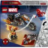LEGO | 76335 Marvel Spider-Man vs. Ghost Rider in Motocicletta - Giocattolo dei Supereroi con Modellino di Moto, 2 Minifigure, 