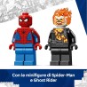 LEGO | 76335 Marvel Spider-Man vs. Ghost Rider in Motocicletta - Giocattolo dei Supereroi con Modellino di Moto, 2 Minifigure, 