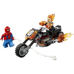 LEGO | 76335 Marvel Spider-Man vs. Ghost Rider in Motocicletta - Giocattolo dei Supereroi con Modellino di Moto, 2 Minifigure, 