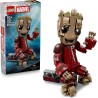 LEGO | 76341 Marvel Groot in Tuta da Ravager - Action Figure Giocattolo da Collezione per Supereroi - Decorazione per Camera da