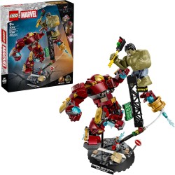 LEGO | 76343 Marvel Battaglia Epica: Hulkbuster vs. The Hulk - Giocattolo dei Supereroi con 2 Action Figure e Minifigure di Iro