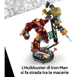 LEGO | 76343 Marvel Battaglia Epica: Hulkbuster vs. The Hulk - Giocattolo dei Supereroi con 2 Action Figure e Minifigure di Iro