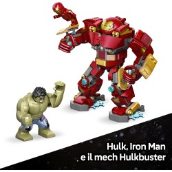 LEGO | 76343 Marvel Battaglia Epica: Hulkbuster vs. The Hulk - Giocattolo dei Supereroi con 2 Action Figure e Minifigure di Iro