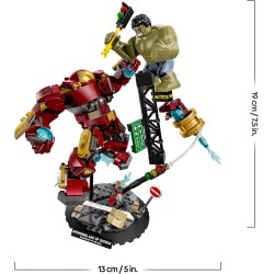 LEGO | 76343 Marvel Battaglia Epica: Hulkbuster vs. The Hulk - Giocattolo dei Supereroi con 2 Action Figure e Minifigure di Iro