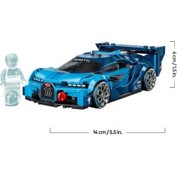 LEGO 77253 Speed Champions Super Auto Sportiva Bugatti Vision GT - Modello di Macchina Giocattolo con Minifigure da Collezione