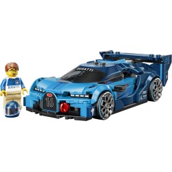 LEGO 77253 Speed Champions Super Auto Sportiva Bugatti Vision GT - Modello di Macchina Giocattolo con Minifigure da Collezione
