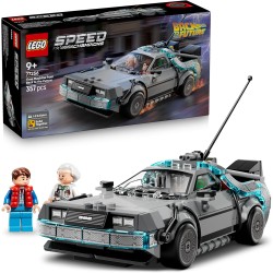 LEGO 77256 Speed Champions Macchina del Tempo di Ritorno al Futuro Giocattolo - Kit Modellino di Auto con Minifigure di Doc Bro