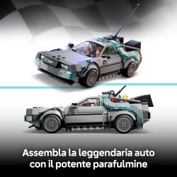 LEGO 77256 Speed Champions Macchina del Tempo di Ritorno al Futuro Giocattolo - Kit Modellino di Auto con Minifigure di Doc Bro