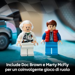 LEGO 77256 Speed Champions Macchina del Tempo di Ritorno al Futuro Giocattolo - Kit Modellino di Auto con Minifigure di Doc Bro