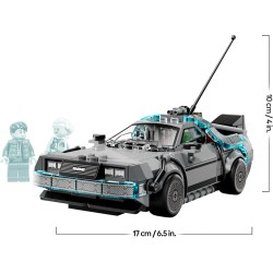LEGO 77256 Speed Champions Macchina del Tempo di Ritorno al Futuro Giocattolo - Kit Modellino di Auto con Minifigure di Doc Bro