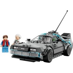 LEGO 77256 Speed Champions Macchina del Tempo di Ritorno al Futuro Giocattolo - Kit Modellino di Auto con Minifigure di Doc Bro