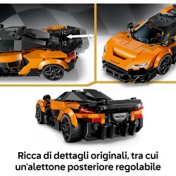 LEGO 77257 Speed Champions McLaren W1 Macchina Giocattolo - Modello di Auto con Minifigure da Collezione del Pilota