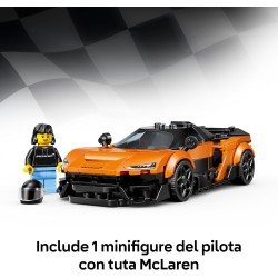 LEGO 77257 Speed Champions McLaren W1 Macchina Giocattolo - Modello di Auto con Minifigure da Collezione del Pilota
