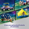 LEGO Friends 42603 Camping-Van Sotto le Stelle con Telescopio Giocattolo, Modellino di Auto 4x4, Mini Bamboline di Nova e Aliya
