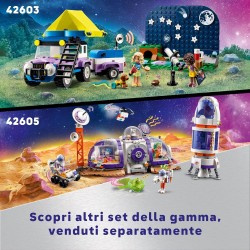 LEGO Friends 42603 Camping-Van Sotto le Stelle con Telescopio Giocattolo, Modellino di Auto 4x4, Mini Bamboline di Nova e Aliya