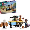 LEGO Friends 42606 Furgoncino del Fornaio, Kit di Costruzioni con Cucina Giocattolo Mobile, Cibo, Mini Bamboline di Aliya e Jul