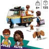 LEGO Friends 42606 Furgoncino del Fornaio, Kit di Costruzioni con Cucina Giocattolo Mobile, Cibo, Mini Bamboline di Aliya e Jul