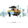 LEGO Friends 42606 Furgoncino del Fornaio, Kit di Costruzioni con Cucina Giocattolo Mobile, Cibo, Mini Bamboline di Aliya e Jul