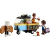 LEGO Friends 42606 Furgoncino del Fornaio, Kit di Costruzioni con Cucina Giocattolo Mobile, Cibo, Mini Bamboline di Aliya e Jul