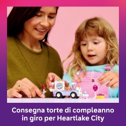 LEGO Friends 42675 Auto-Unicorno per la Consegna di Torte - Gioco Didattico per la Motricità Fine con 2 Mini Bamboline e Access