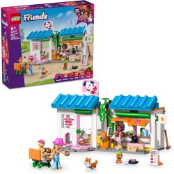 LEGO Friends 42677 Il Forno dei Biscottini per Cani - Negozio Giocattolo con 2 Mini Bamboline, 4 Animali, Trasportino, Cibo e A