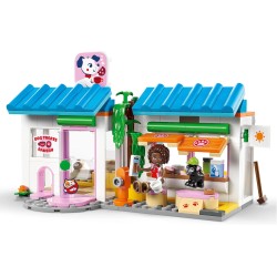 LEGO Friends 42677 Il Forno dei Biscottini per Cani - Negozio Giocattolo con 2 Mini Bamboline, 4 Animali, Trasportino, Cibo e A
