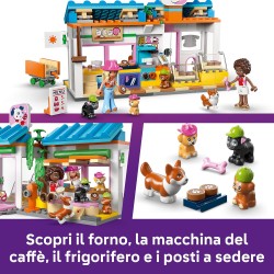 LEGO Friends 42677 Il Forno dei Biscottini per Cani - Negozio Giocattolo con 2 Mini Bamboline, 4 Animali, Trasportino, Cibo e A