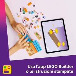 LEGO Friends 42677 Il Forno dei Biscottini per Cani - Negozio Giocattolo con 2 Mini Bamboline, 4 Animali, Trasportino, Cibo e A