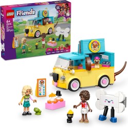 LEGO Friends 42678 Furgone di Accessori per Animali Giocattolo - Set con Veicolo, 2 Mini Bamboline e Figure di Cane, Gatto e Ra
