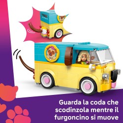 LEGO Friends 42678 Furgone di Accessori per Animali Giocattolo - Set con Veicolo, 2 Mini Bamboline e Figure di Cane, Gatto e Ra